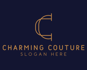 Elegant Business Letter C logo