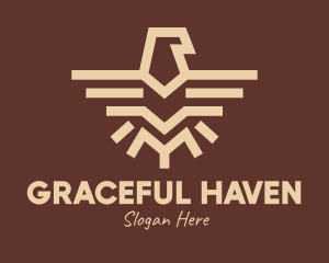 Brown Tribal Eagle logo