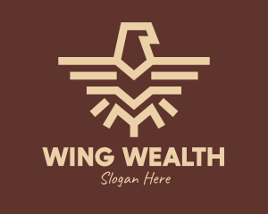 Brown Tribal Eagle logo design