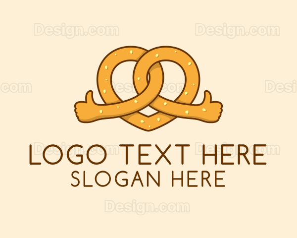 Pretzel Bread Hands Logo