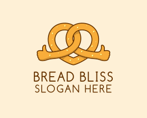 Pretzel Bread Hands  logo