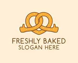 Pretzel Bread Hands  logo