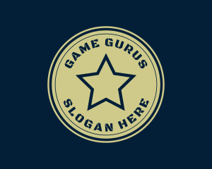 Military Star Badge Logo