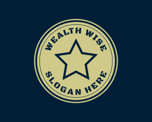 Military Star Badge Logo