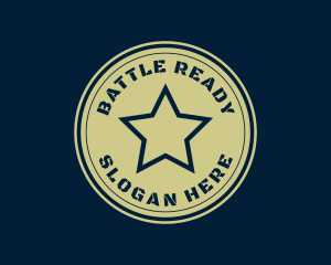 Military Star Badge logo design