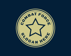 Military Star Badge logo design
