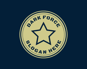 Military Star Badge logo design