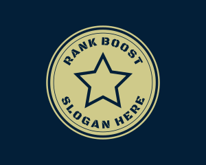 Military Star Badge logo design