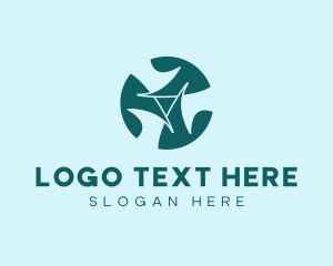 Abstract Propeller Symbol logo