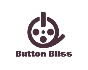 Film Reel Button logo design