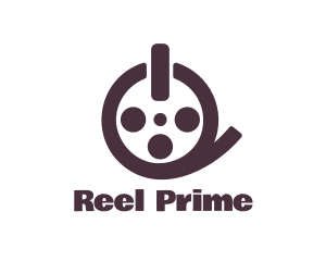 Film Reel Button logo design