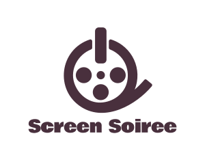 Film Reel Button logo design