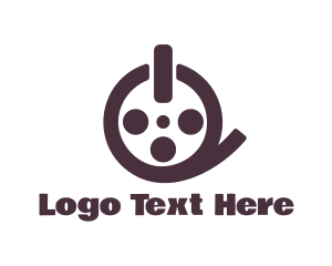 Cinematography - Film Reel Button logo design