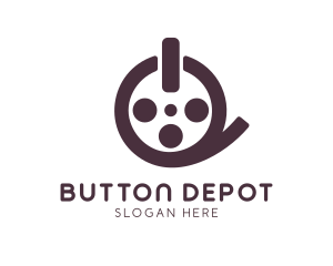 Film Reel Button logo