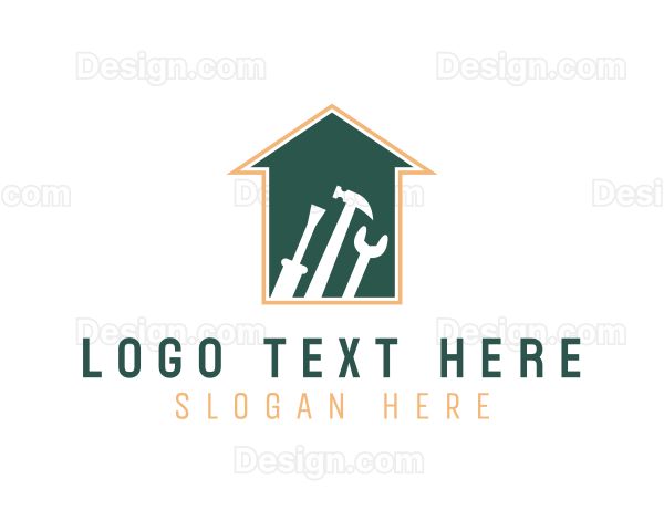 Home Carpentry Builder Tools Logo