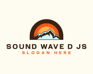 Rustic Travel Mountain Logo