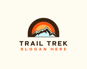 Rustic Travel Mountain logo