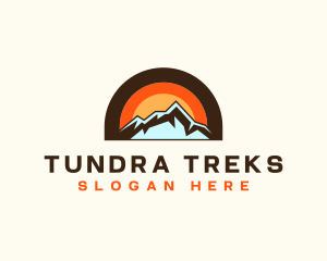 Rustic Travel Mountain logo design