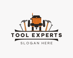 Wood Router Carpentry Tool logo