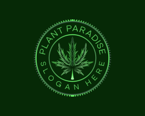 Marijuana Plant Cannabis logo design