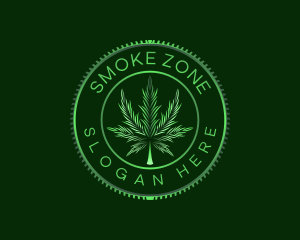 Marijuana Plant Cannabis logo design