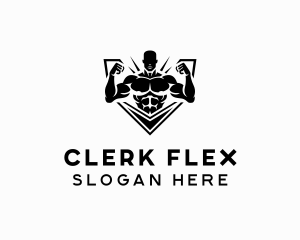 Bodybuilding Fitness Trainer logo design