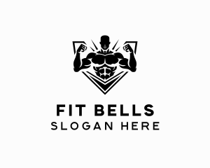 Bodybuilding Fitness Trainer logo design