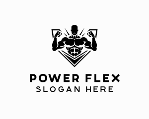 Bodybuilding Fitness Trainer logo design