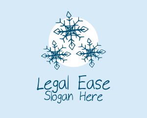 Holiday Winter Snowflake Logo