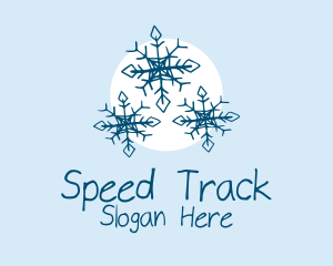 Holiday Winter Snowflake Logo