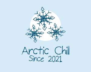 Holiday Winter Snowflake logo