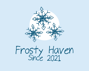 Holiday Winter Snowflake logo