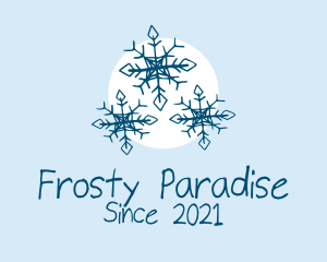 Holiday Winter Snowflake logo