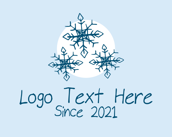 Snow logo example 4