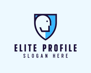 Human Face Shield logo design