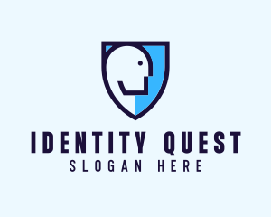 Human Face Shield logo design