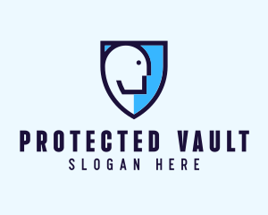 Human Face Shield logo design