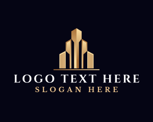 Luxury Real Estate Skyscraper logo