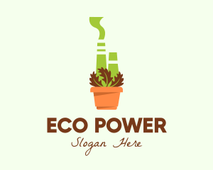 Herbal Power Plant  logo design