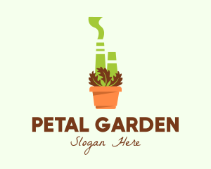 Herbal Power Plant  logo design