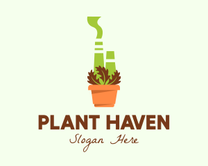 Herbal Power Plant  logo design