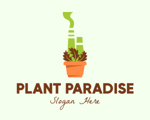 Herbal Power Plant  logo design