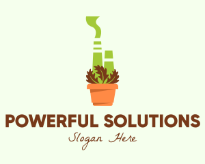 Herbal Power Plant  logo design