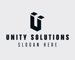 Industrial Company Letter U logo design