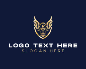 Luxury Shield Eagle logo