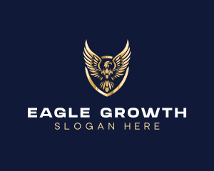 Luxury Shield Eagle logo design