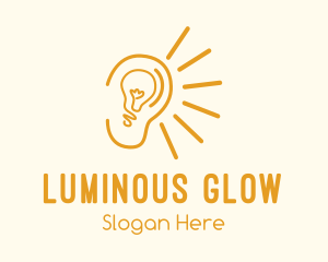 Bright Light Bulb Ear logo