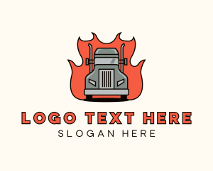 Blazing Freight Truck logo