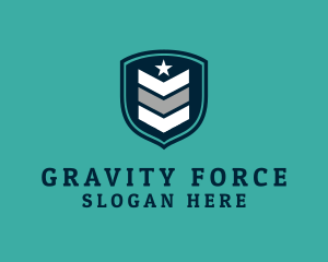 Military Rank Shield logo design