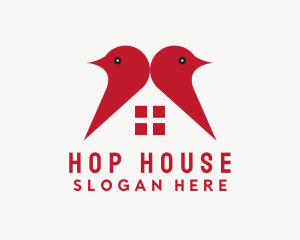 Red Bird House logo design